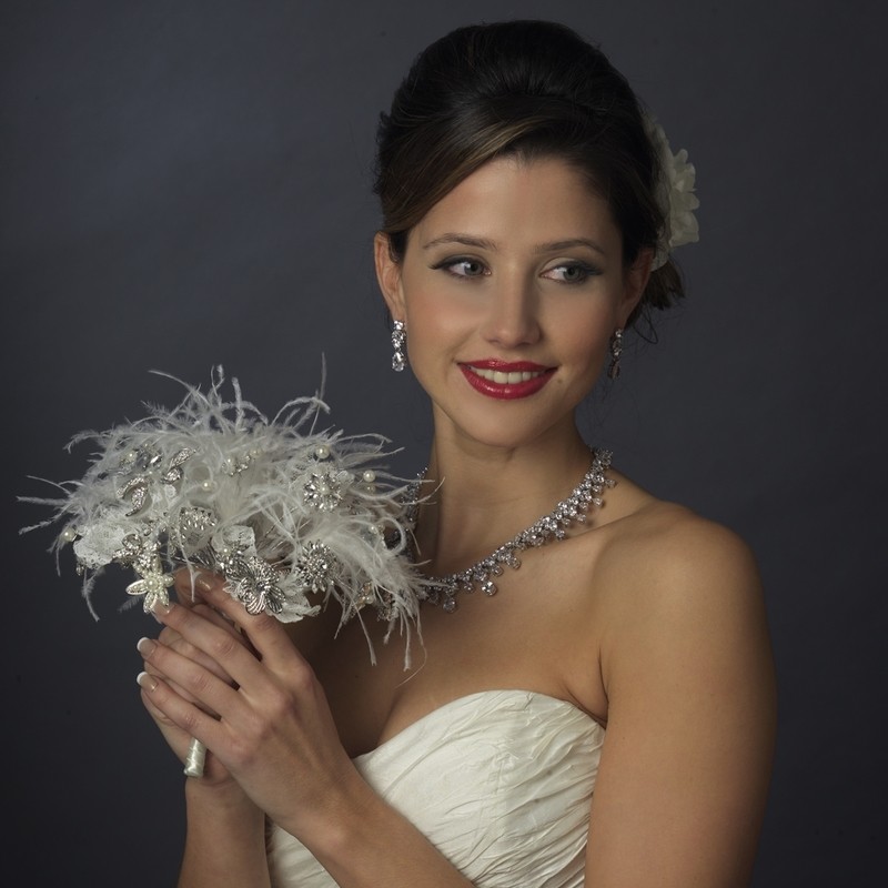 Lace Feathered Bouquet