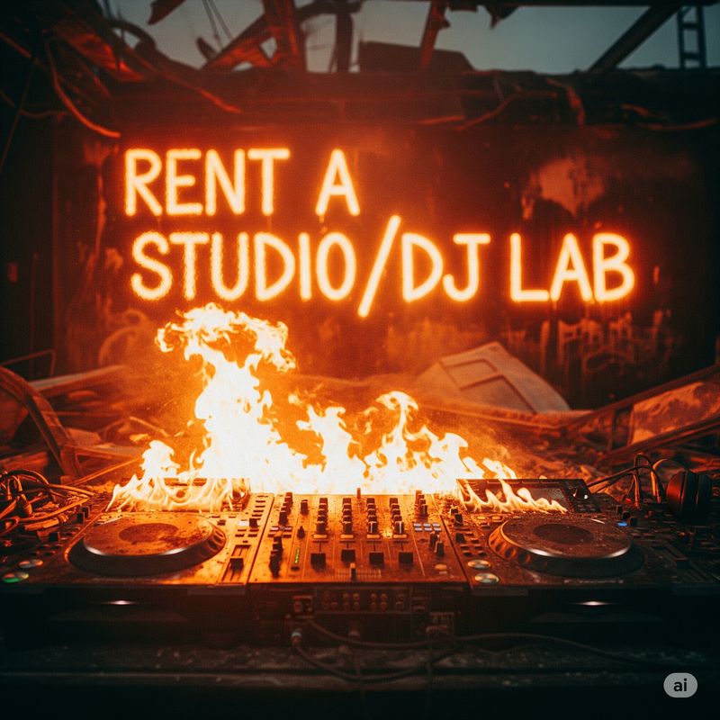 RENT A STUDIO + DJ DECKS for 10€ an hour (BELGIUM)