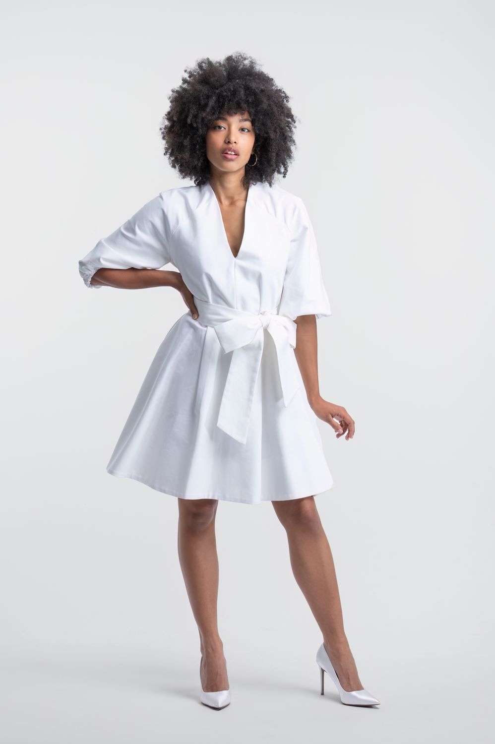 ‘’DARIA’’ Robe blanche courte