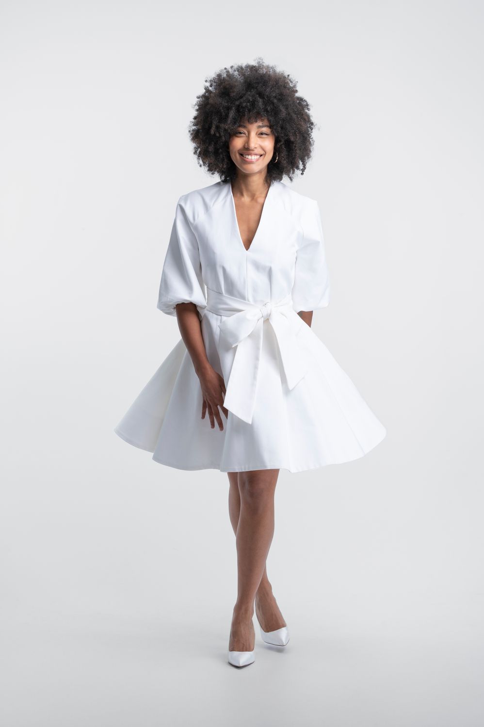 ‘’DARIA’’ Robe blanche courte