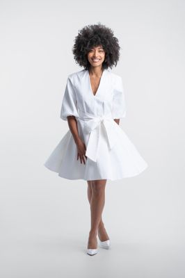 ‘’DARIA’’ Robe blanche courte