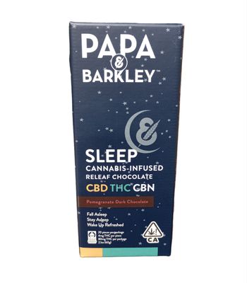 PAPA &amp; BARKLEY
Papa &amp; Barkley - Sleep Dark Chocolate Pomegranate 2:4:1 CBN
80.0 milligrams