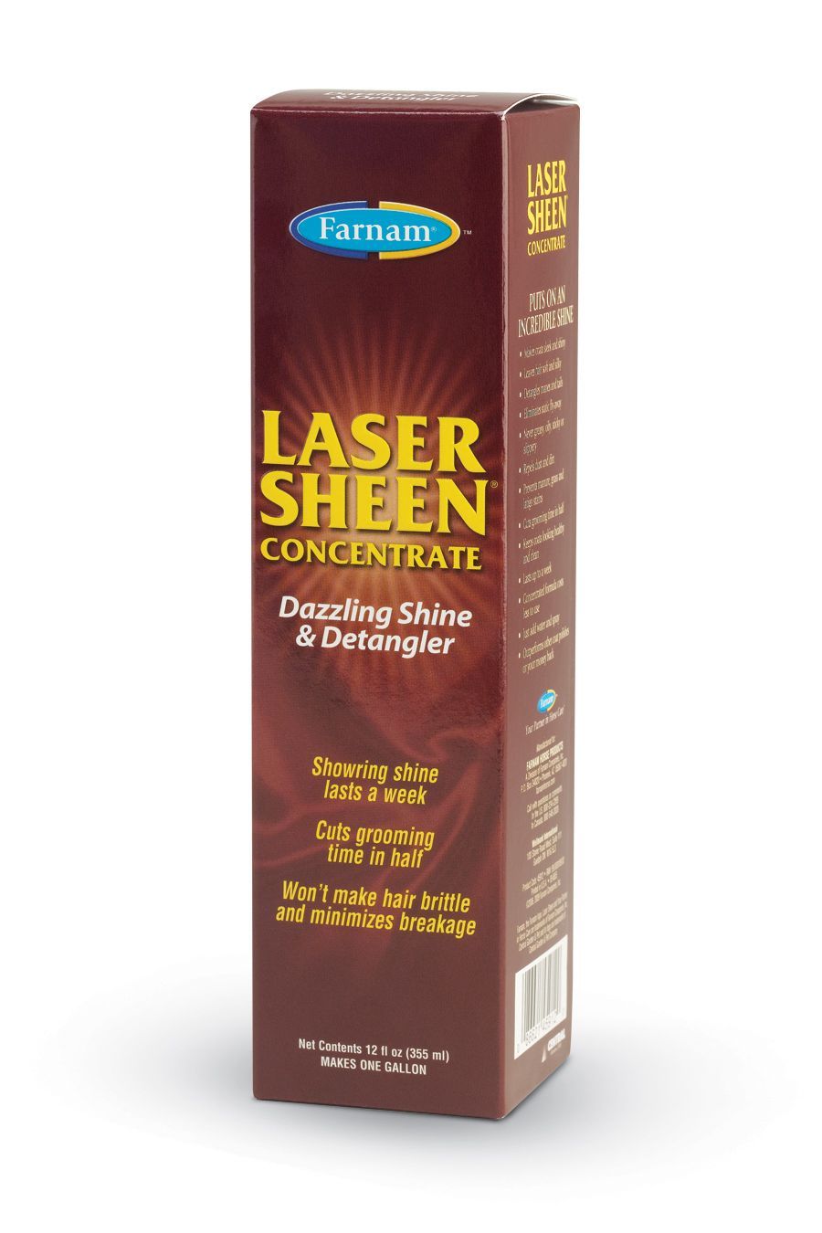 Laser Sheen Dazzling Shine & Detangler Concentrate 12 oz Angle