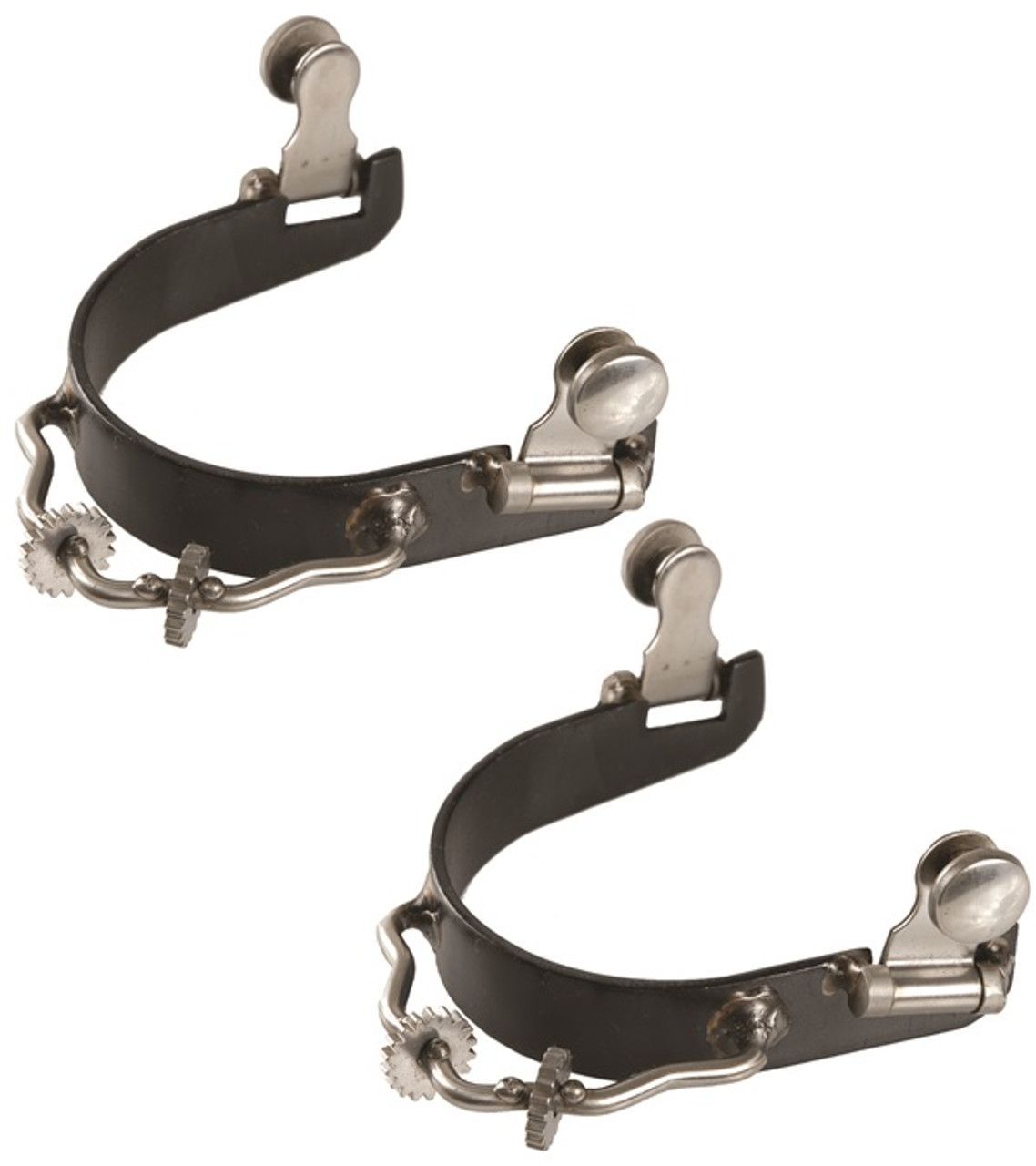 Black Steel Bumper Spurs