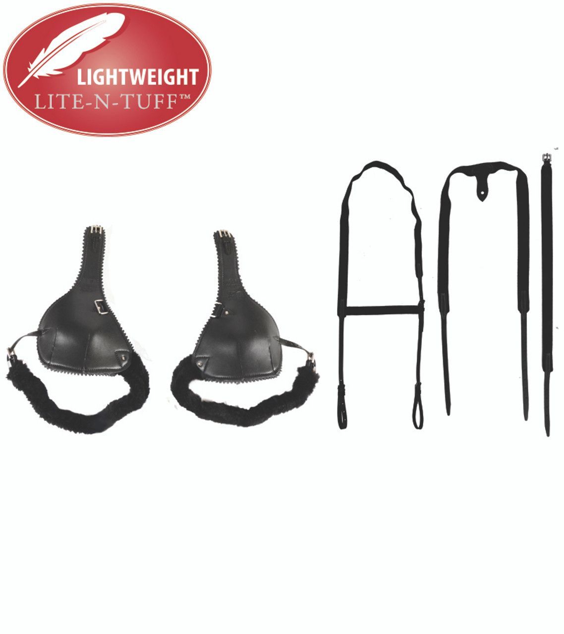 LITE-N-TUFF Feather-Weight Leather Elbow Boots with Suspender