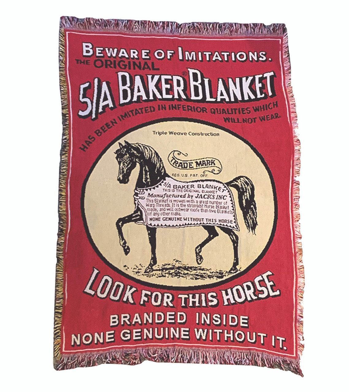 5/A Baker® Afghan 50" x 70" Plaid