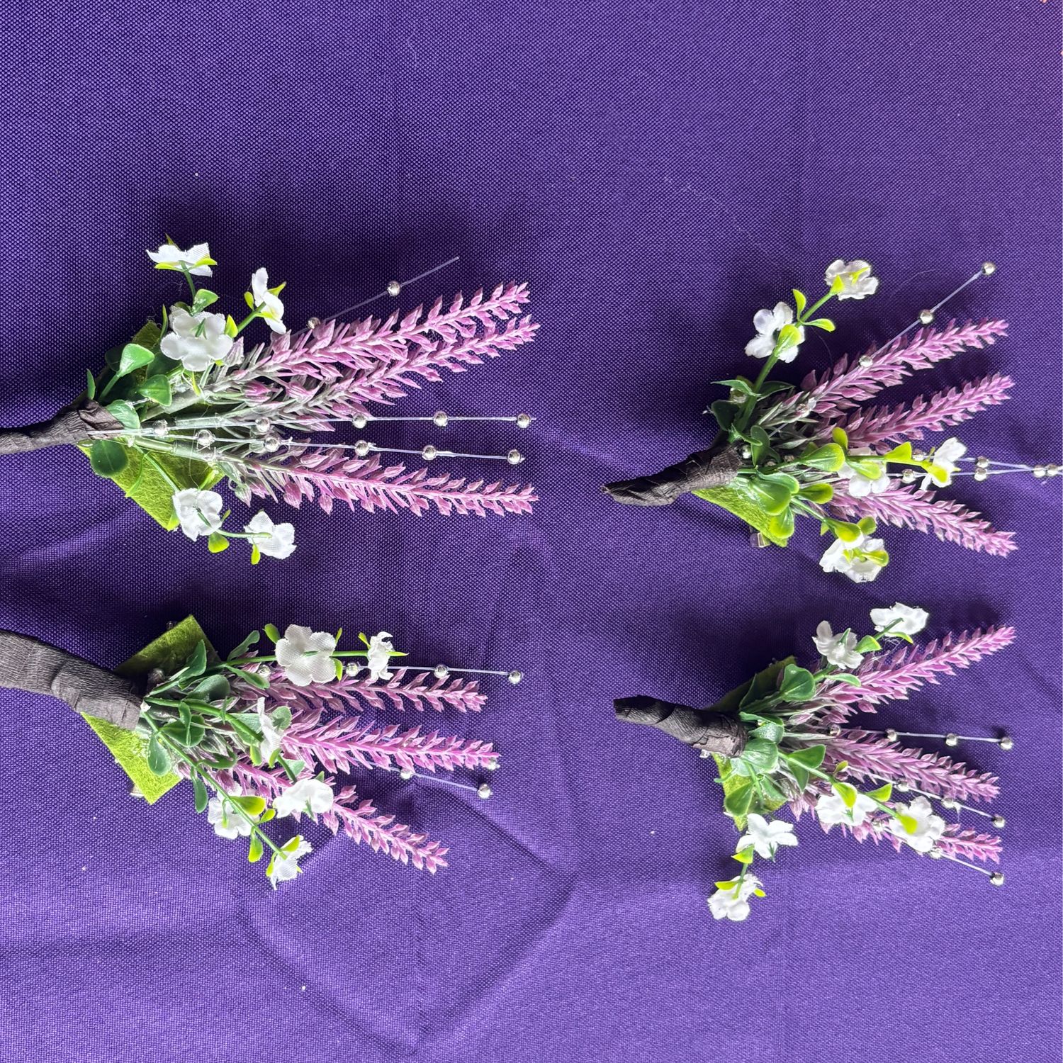 Lavender white and green