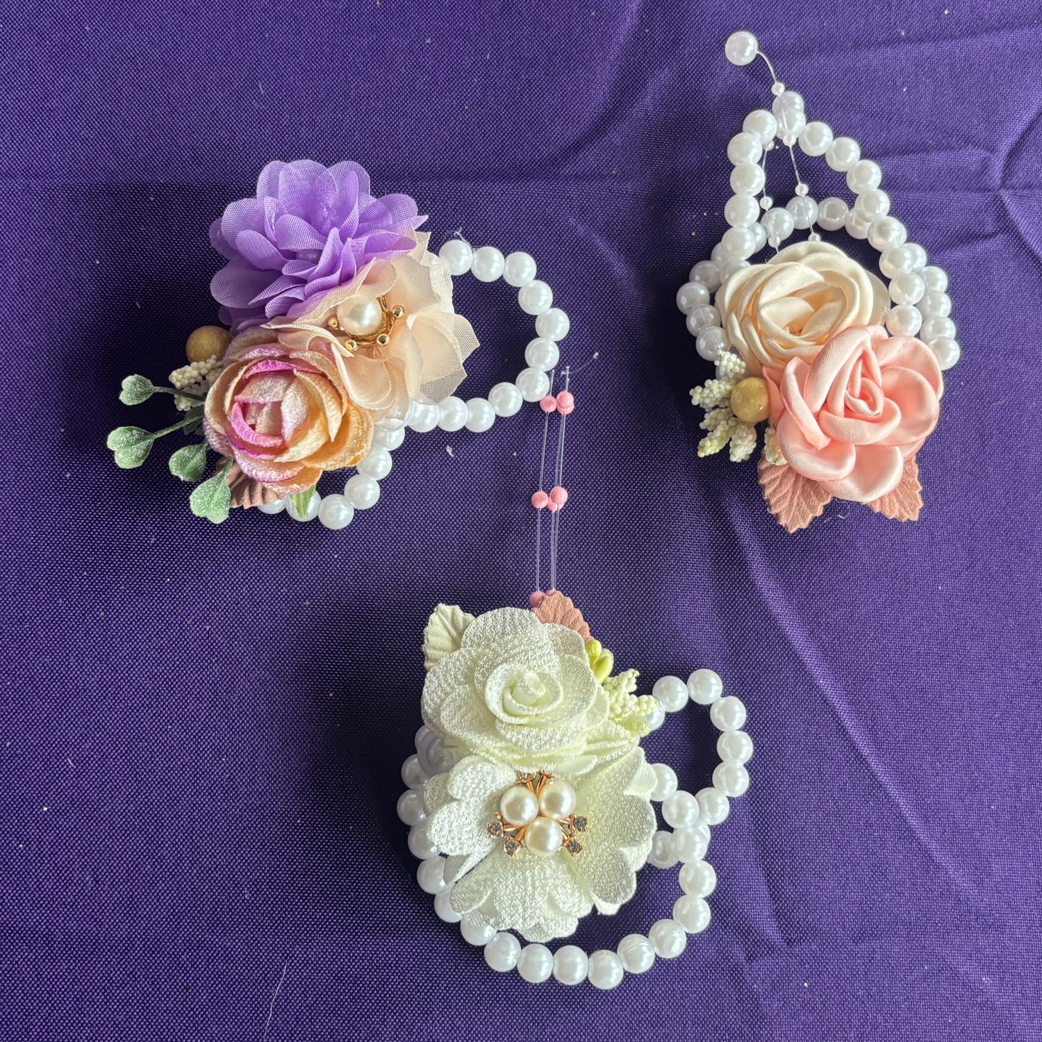 Purple, beige multi rose