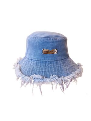 GORRO BUCKET DESHILCHADO DENIM