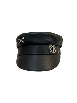 GORRA VISERA MILITAR ECOPIEL CRISTALES RB