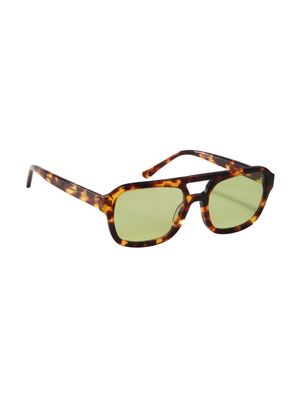 GAFAS DE SOL VERDE ACETATO DOBLE PUENTE