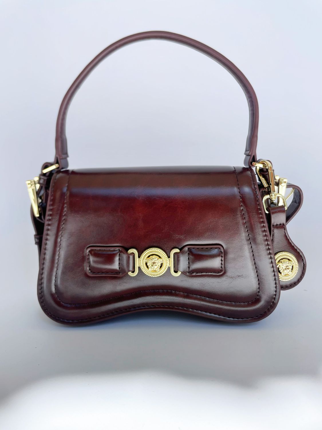VERSACE MEDUSA BIGGIE MESSENGER BAG
