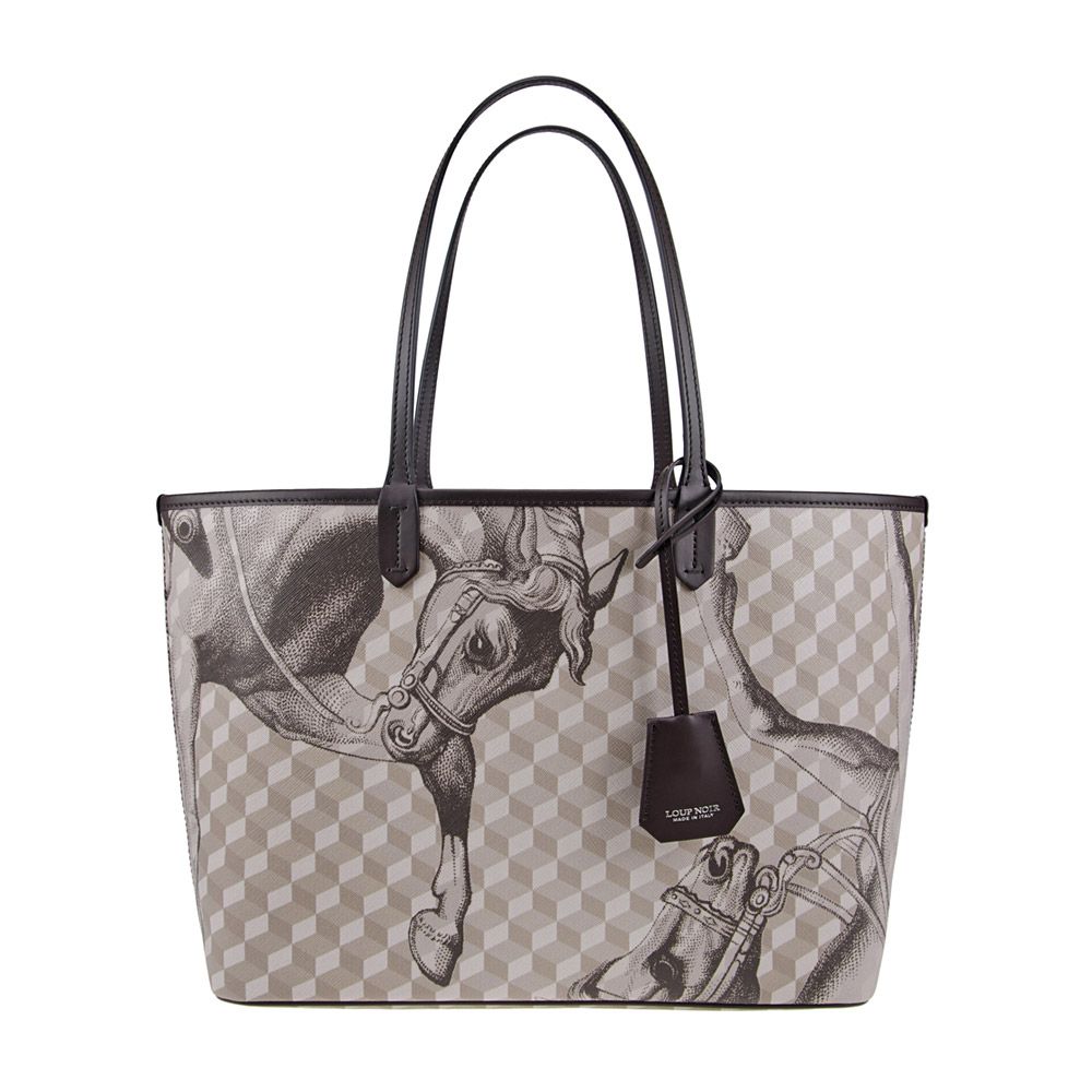 SHOPPER BAG S LOUP NOIR GREY