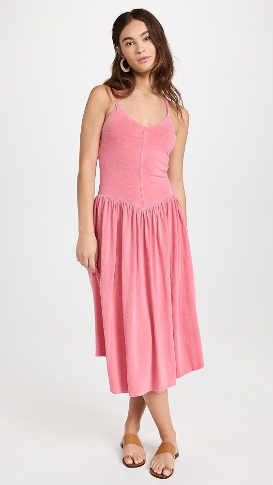 Fitted Bodice Midi Dress