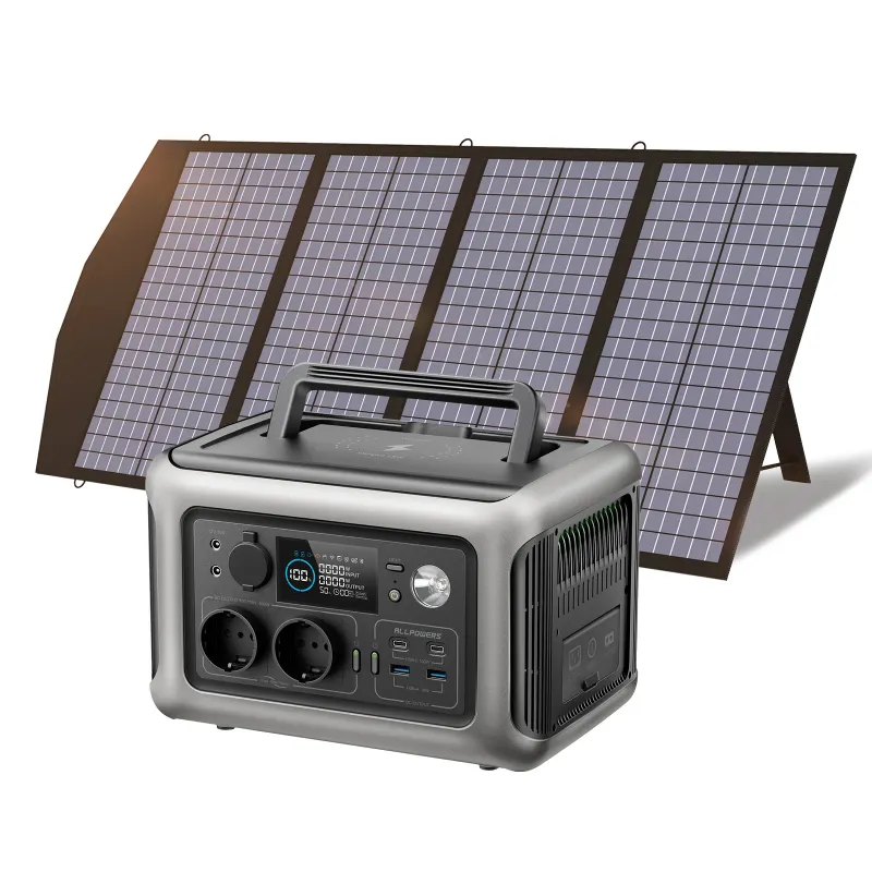 ALLPOWERS Solarpanel, and 600W Portable Power Station .