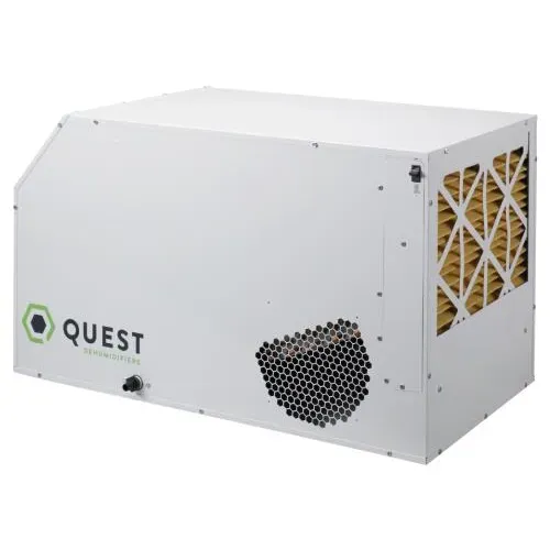 Quest Dual 155 Overhead Series Dehumidifier - 120V - 155 Pints/Day - MERV 11 Filtration