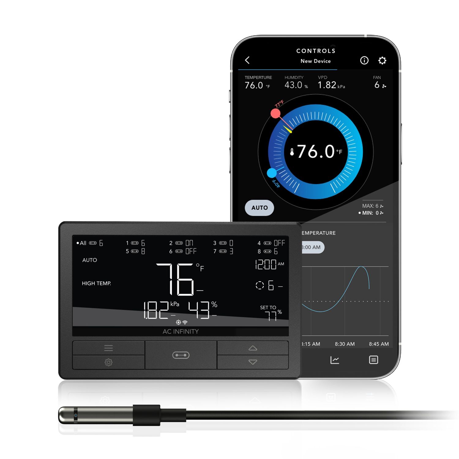 AC Infinity Controller 69 Pro+ | 8 Devices, VPD, Temp, Humidity, Scheduling | BT &amp; WiFi