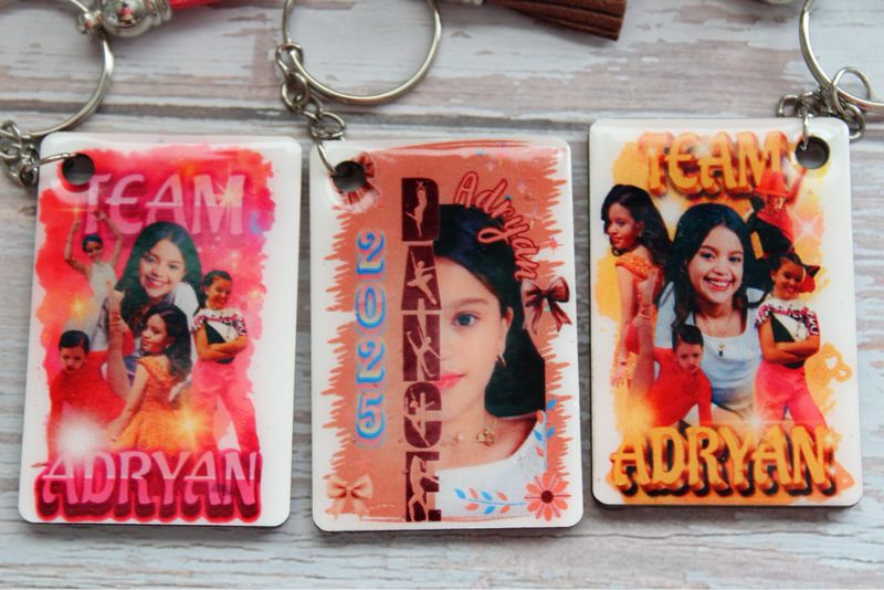 Double Sided Photo Key Chain
