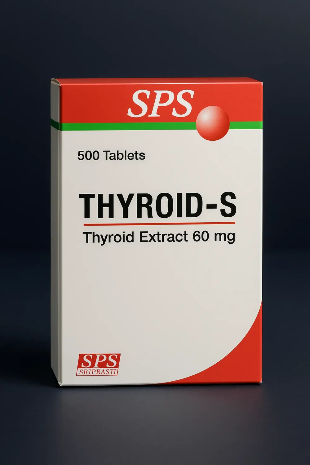 THYROID-S Thyroid Extract 60 mg 500 tablets