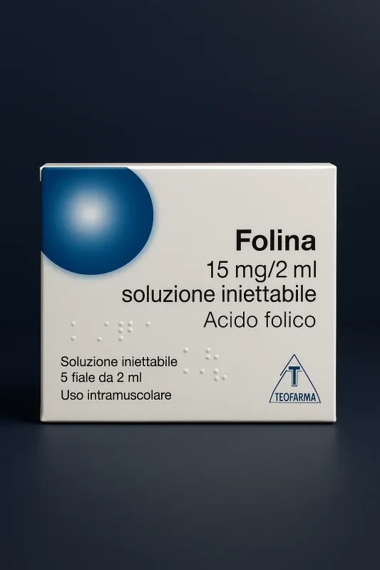 Folic Acid – 5 ampoules x 2 ml (intramuscular injection)