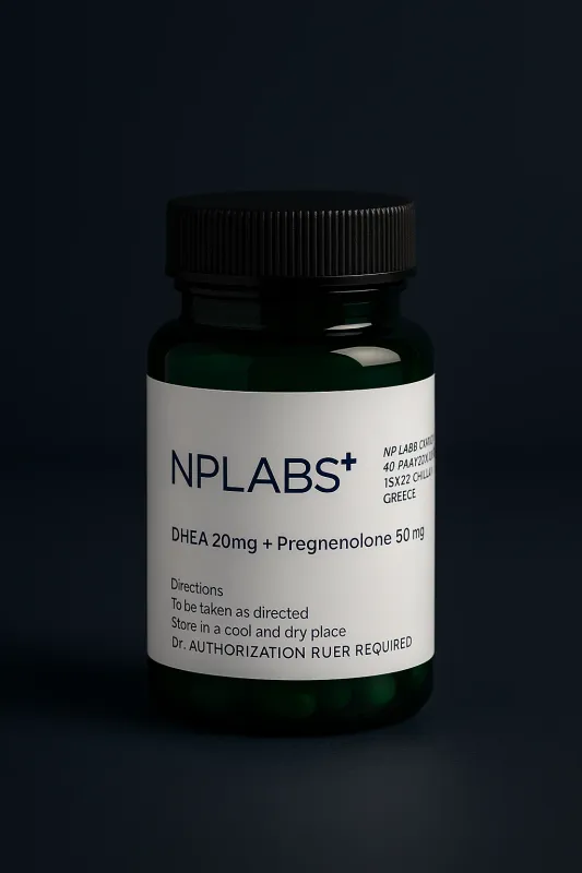 DHEA 20 mg + PREGNENOLONE 50 mg 60 caps NpLabs