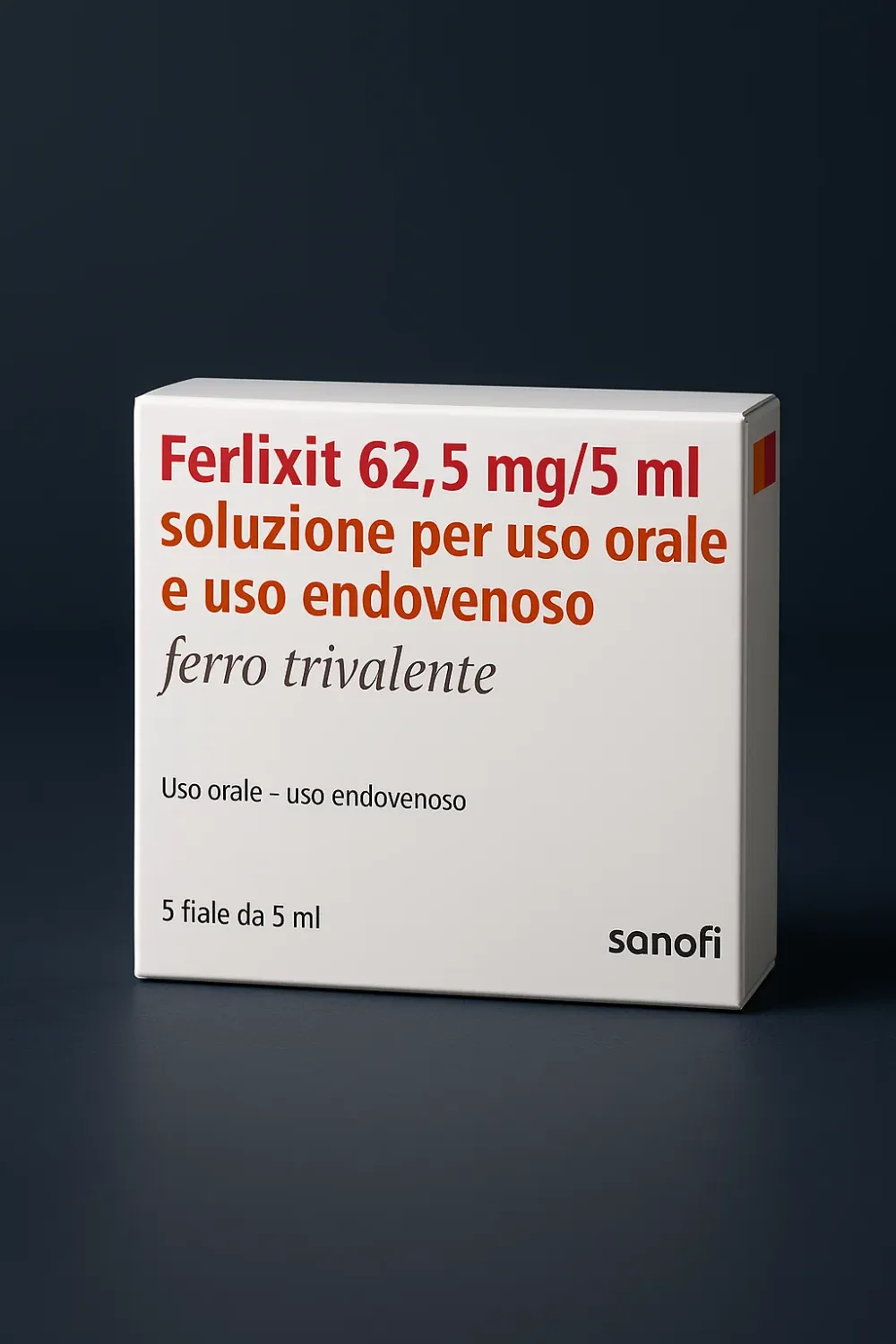 FERLIXIT 62,5 mg/5 ml 5 fiale uso orale