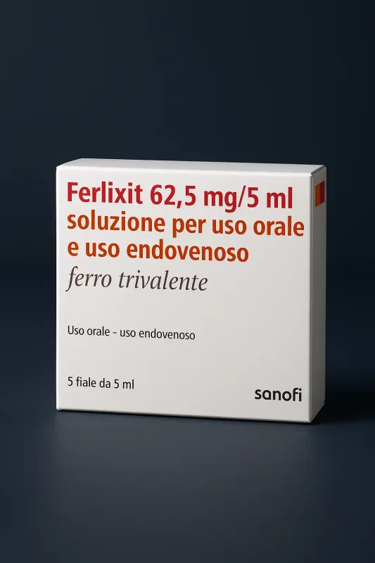 FERLIXIT 62,5 mg/5 ml 5 fiale uso orale
