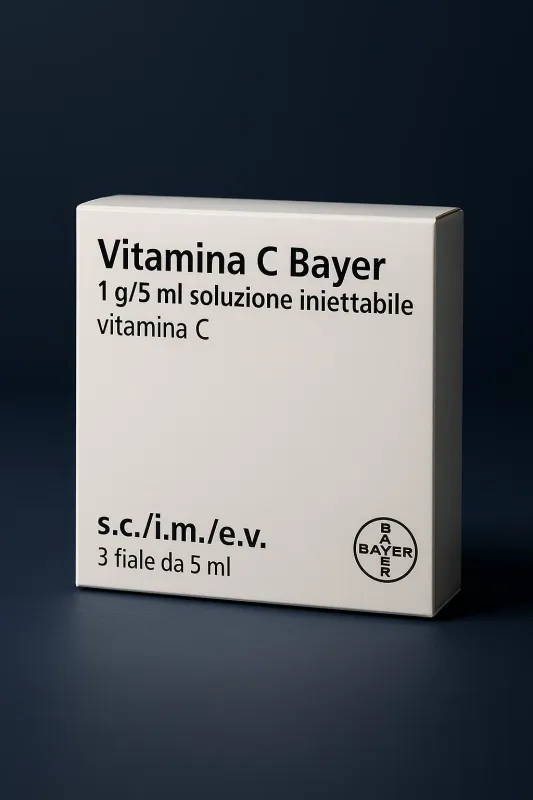 VITAMINA C bayer 1000 mg/5 ml 3 fiale