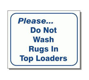 L114 Do Not Wash Rugs...