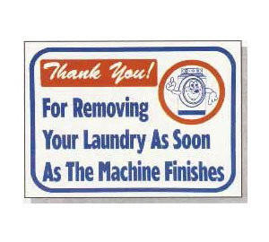 L661 Thank You! For Removing Your Laundry