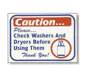 L621 Caution...Check Washers & Dryers