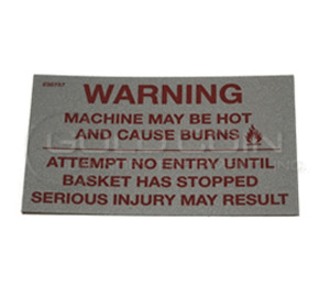 F230757 Warning Decal