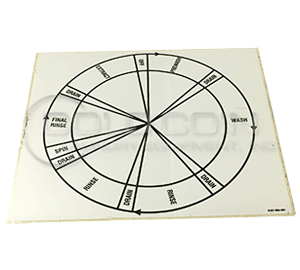 9107-068-001 Dexter Washer Cycle Indicator Decal