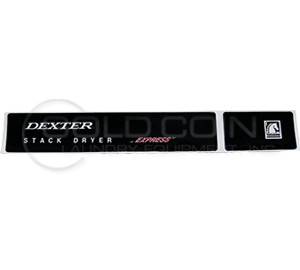 9412-167-001 Dexter Express Dryer Panel Decal