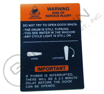 8502-723-001 Dexter Door Opening Decal