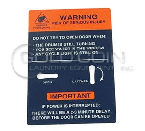 8502-757-002 Dexter Door Open Decal Blue