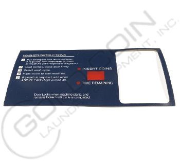 8527-119-001 Dexter Washer Instruction Decal