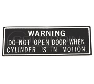 8502-598-001 Dexter Warning Decal
