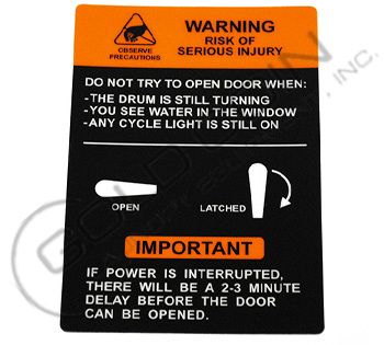 8502-742-001 Dexter Door Opening Decal Black