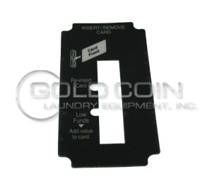 8502-729-001 Dexter Card Reader Instruction Decal