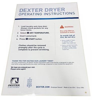0995-136-002 Dexter Dryer Instructions English/Spanish