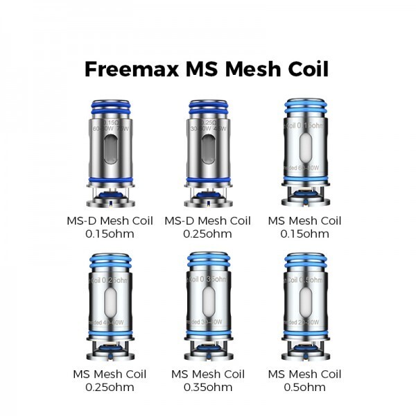 FreeMax MARVOS Coil (pack of 5), Type: NEW MS-D Mesh 0.15 ohm
