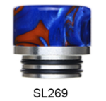 SL269 Resin/S.S. 810  Drip Tip Assorted Colours