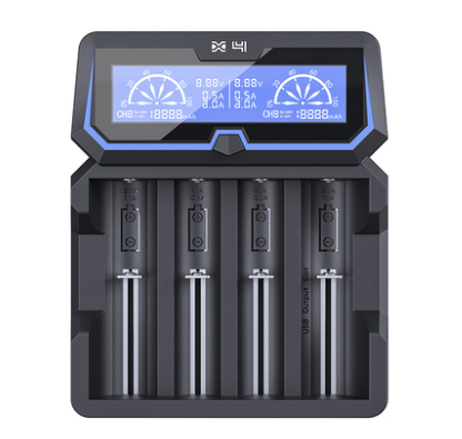 XTAR X4 Fast-Charging LCD Li-ion 4-Bay Battery Charger