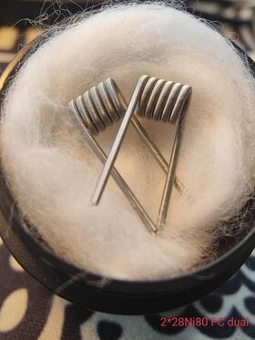 PRFCT - Dual Core 28ga Fused Clapton - Full Ni80 ~ 0.27 ohm (crimped leg)