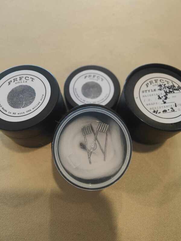 PRFCT - Dual Core 28ga Fused Clapton - Full KA1 ~ 0.3 ohm (crimped leg)