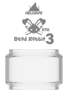 HellVape Dead Rabbit 3 RTA Replacement Glass Tube (1pc)