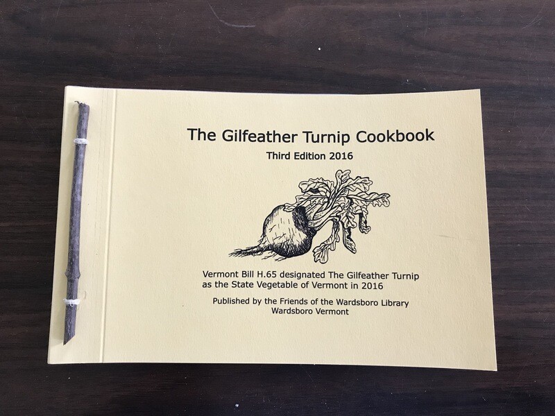 Gilfeather Turnip Vermont State Vegetable Cookbook shipping Incl.