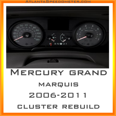 2006-2011 Mercury Grand Marquis Complete Instrument Cluster Rebuild