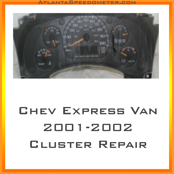 2001-2002 Chevrolet Express/GMC Savana Van Instrument Cluster Complete Rebuild